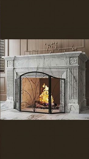 Elegant & Safe: Kingson Fireplace Screen