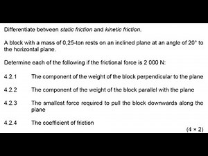 ENGINEERING SCIENCE N3 FRICTION NOVEMBER 2020 NATED ENGINEERING ‪@mathszoneafricanmotives‬