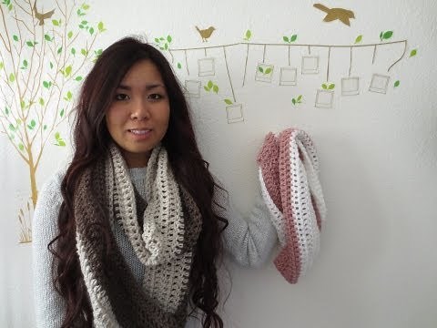 DIY: Easy 2 Color Circle Scarf Crochet Tutorial