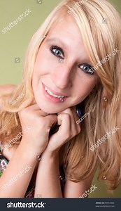 Beautiful Young Teen Blonde Poses Studio Stock Photo 90957005 | Shutterstock