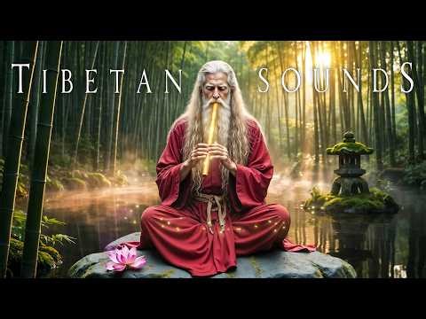 (No Ads) Tibetan Flute Music For Deep Sleep • Anxiety Relief, Melatonin Release • Stop Overthinking