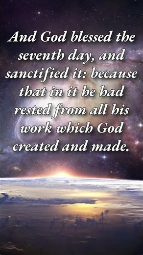 When God Rested – Genesis 2:3