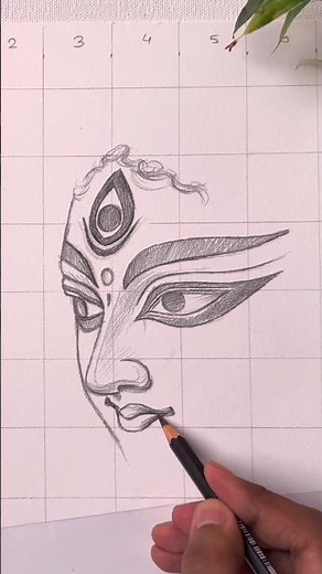 Durga Maa Drawing, #shorts #art #drawing #durga