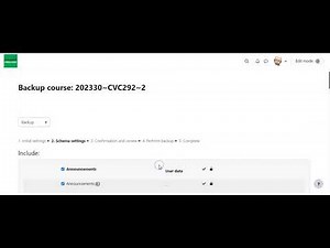 How to Export a Course in Moodle