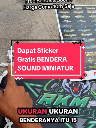 Sticker Sound Custom Bendera Murah dan Gratis