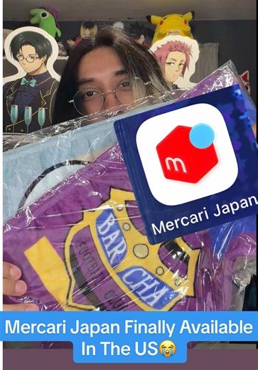 Can’t believe Mercari Japan is finally available to users in the US😭 discount link in my bio🥹 #mercarijapan #japan #anime #bluelock #pokemon