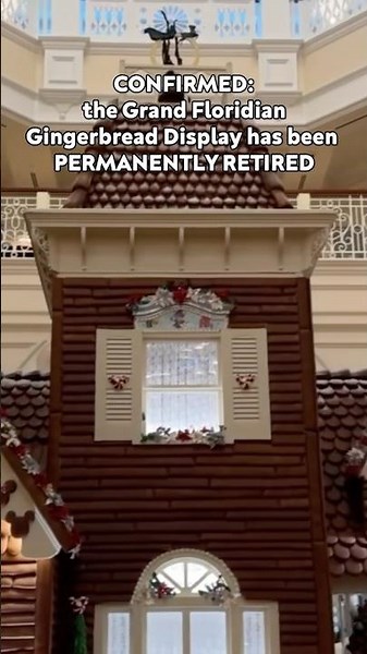 The Grand Floridian Gingerbread Display Has Been PERMANENTLY RETIRED
