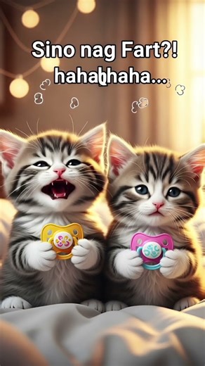 cutie cats fart and laughing 💨🥰🤣