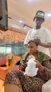 Getting relaxing head massage befor | Jennyslimzy and ugo eaglet