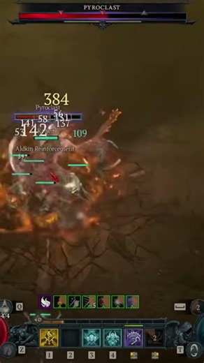 Diablo 4 - Necromancer - Pyroclast boss fight at Feeding Grounds