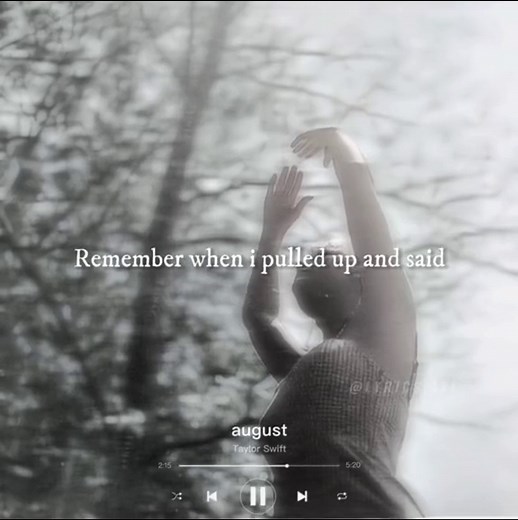 Taylor Swift - August (English Lyrics)