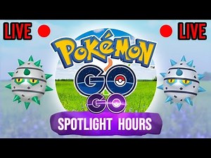 🌿 FERROSEED SPOTLIGHT HOUR LIVE! 🔴 SHINY FERROSEED HUNT in Pokémon GO! 💚✨#pokemongo