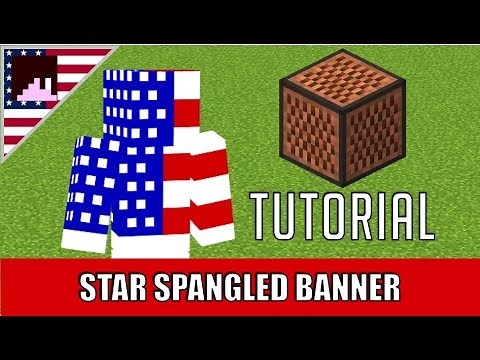Star Spangled Banner Minecraft Noteblock Tutorial | USA National Anthem Noteblock Tutorial