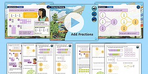 Year 3 Diving into Mastery: Step 1 Add Fractions Teaching Pack