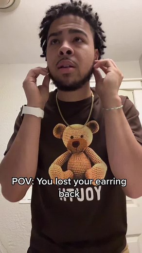 Creative Earring Hack Using an Eraser as a Backing