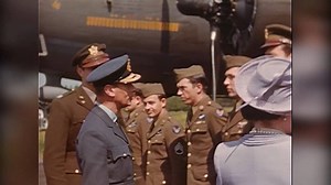 15K views · 582 reactions | Prince Harry's great grandparents King George VI and Queen Elizabeth of Great Britain visited the Memphis Belle and crew on the 26th of May 1943 during WWII. They were escorted by Lieutenant General Jacob L. Devers, Commander of U.S. Army Forces in Europe, and U.S. 8th Air Force Commander Ira Eaker, to meet the crew of the B-17F Memphis Belle. #MemphisBelle #WWII #royalwedding | National Museum of the U.S. Air Force | Facebook