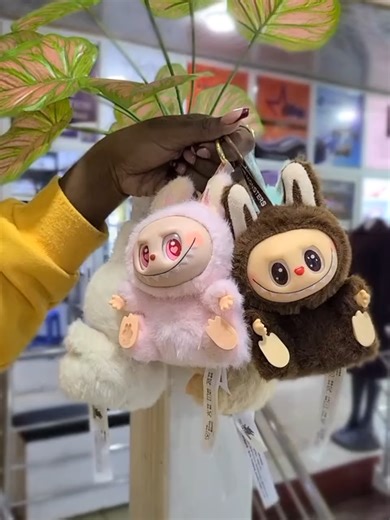 Cute Labubu Mini Key Tags Available in Various Colors