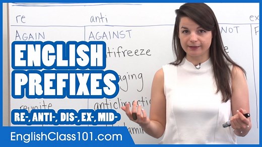 18K views · 2.9K reactions | What are the most common prefixes in English? ‍ P.S. Want more videos like this? Sign up now for FREE: https://www.englishclass101.com/?src=facebook_prefixes-grammar_fb_video_122822 | Learn English - EnglishClass101.com | Facebook