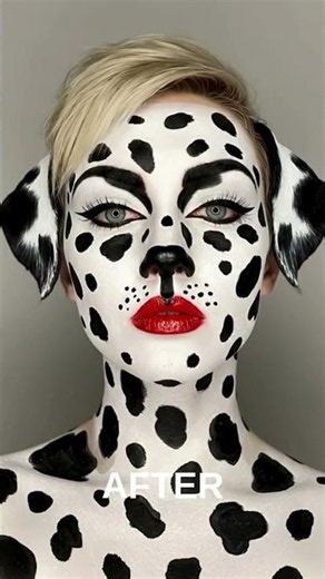 BEFORE AFTER Dalmatian look 🐾✨ #beforeandafter #youtubeshorts #transformation