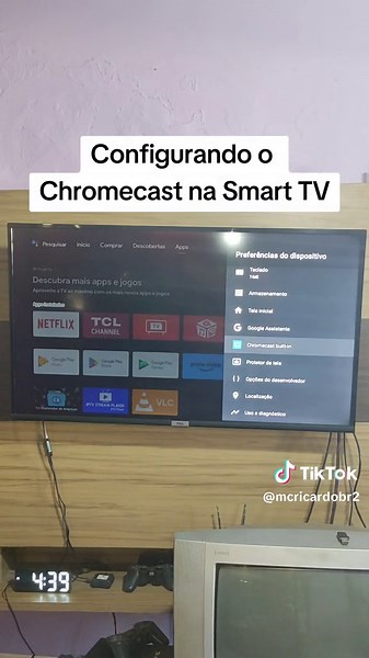 Configurando o CHROMECAST na Smart TV #smarttv #chromecast #smarttvandroid #androidtv #tv #configuracion #television