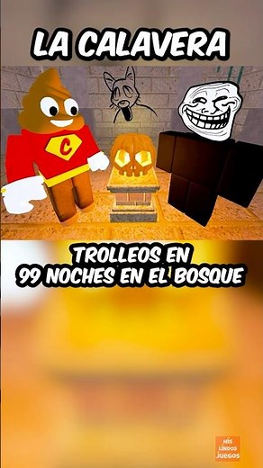 🔥 TROLLEO EL ESCONDE CALAVERAS 🎃💀 | 99 Noches en el Bosque Roblox 🌲🎮 #roblox #robloxshorts