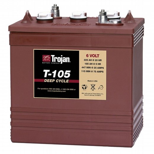 6V T105 Trojan Deep Cycle Battery - Alpha Batteries