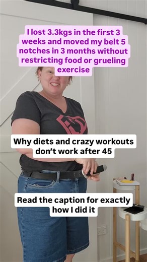 Most women over 45 think they have to eat less and work out more to lose weight—but that’s not true. I followed every diet and fitness plan, but nothing worked. I felt stuck, frustrated, and like my body was fighting me. After 40, your hormones shift and your metabolism changes. Old tricks like restriction or endless cardio actually backfire, making it even harder to lose weight. My simple tips are: ✅️Start your day with protein and fibre, not just coffee or skipping breakfast. ✅️Make small swap