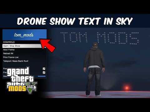 How to Install Drone Show Text Sky (2026) GTA 5 MODS