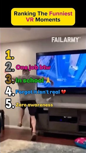 Ranking the FUNNIEST VR moments #moments #funny #vr