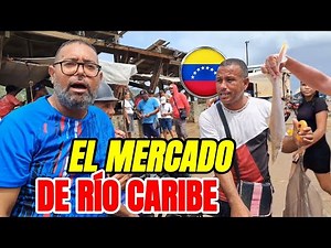 This is how the economy moves with the market in Rio Caribe, Sucre, Venezuela.
