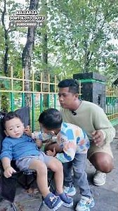 Adek bayi raden dibawak Elbarrack dan papa #keluargasontoloyoguys #trending #youtubeshorts #shorts