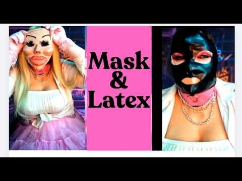 ASMR Cosplay with Silicone mask roleplay cross dressing latex SFX