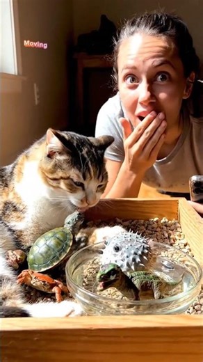 My Cat gave birth, and I think it's not normal. 🐱 #cat #catshorts