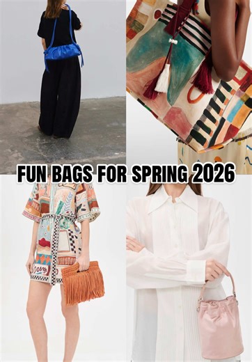 it’s freezing so here are some fun bags to look forward to wearing for spring. Linked everything in my ShopMy under February bags 💛 #springbags #spring2026 #springtrends #uniquepurses
