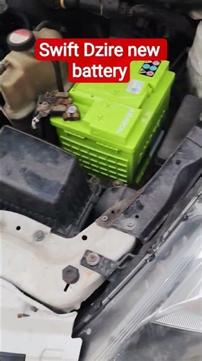 Swift Dzire new battery installation #automobile #tejaltapdhari #viral #battery #shortvideos