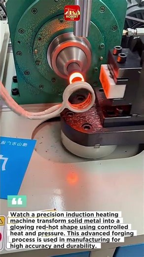 Insane Red Hot Metal Forming Machine - Precision Induction Heating Process