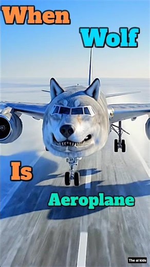 when wolf is aeroplane ✈️ 🐺