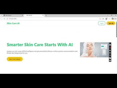 AI Based Skin Care System | Smart Skin Analysis Using AI | Python| MongoDB| Flask | DataSet