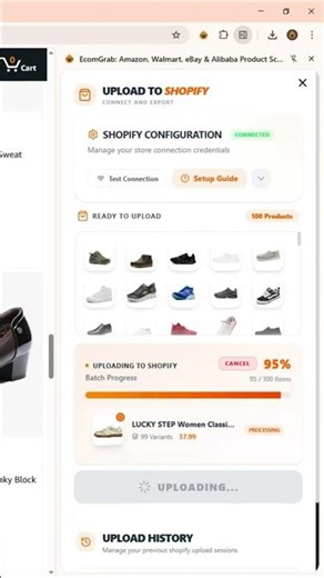 upload to shopify shorts