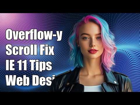 overflow-y scroll not working in IE 11