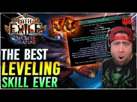 EXPLOSIVE CONCOCTION is The Best Leveling Skill in Path of Exile