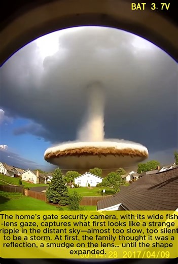 Gate Camera Captures Terrifying Tornado Moving Toward Home | Real Footage #viral #trending