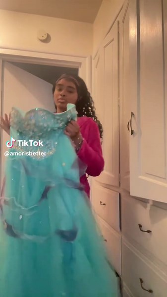 dress customized by me 🥰! #prom2025 #fyp #wlw