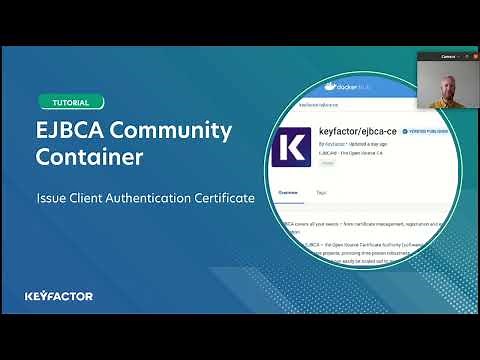 PKI Docker Container – Issue Client Authentication Certificate using EJBCA