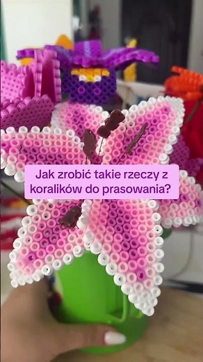 Jak robić takie rzeczy z koralików do prasowania? #koralikidoprasowania #pinkipolapinki #diy