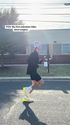 My first unbroken miles since surgery ❤️‍🔥 #joeyschultzfitness #fyp | miles pov