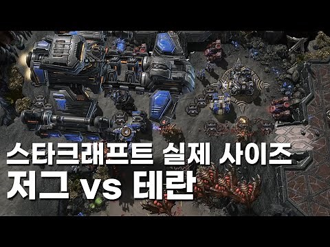 스타크래프트에서 실제 크기로 싸운다면? ㅣ StarCraft 2 REAL SCALE