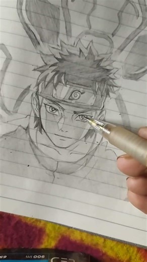 Shisui with susanoo drawing pencil sketch part:1 #shorts #narutoshippuden #animedrawing