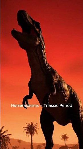 Herrerasaurus dinosaurs - Triassic Period