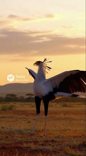 The Secretary Bird | Nature’s Striking Snake Hunter
